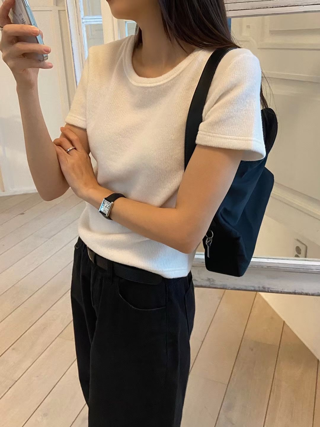 ALL OF US韓國直郵㊣女裝新款真品熱賣人氣25秋冬時尚T恤ALL OF UST恤圖色3