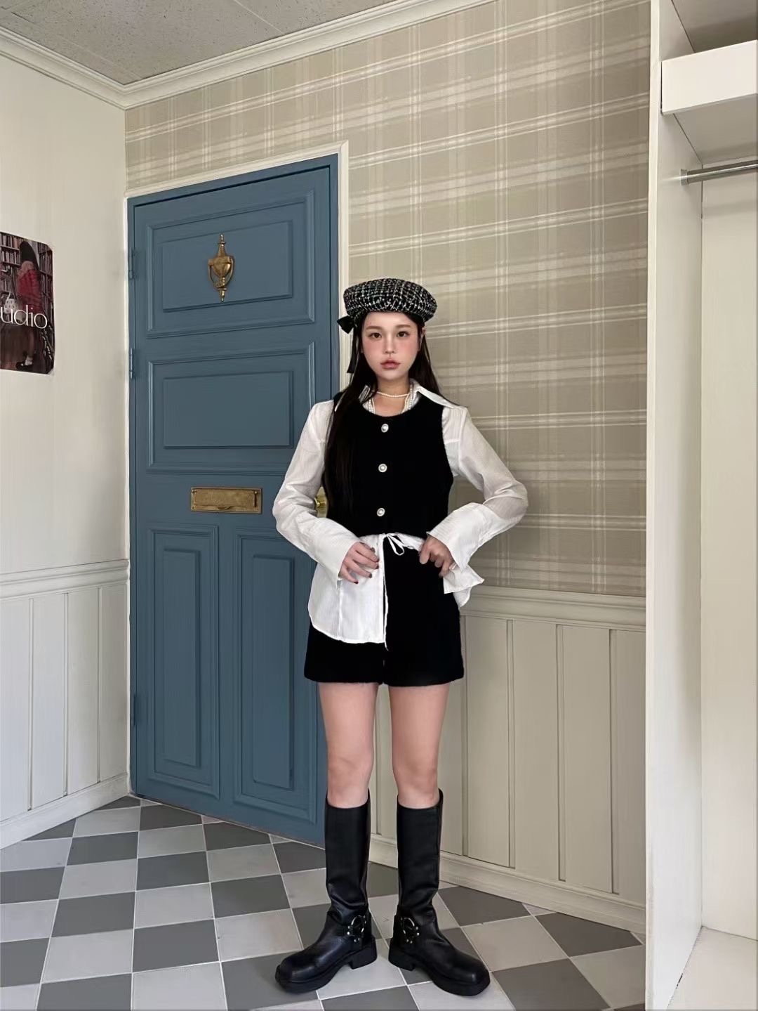 GISELE韓國直郵㊣女士新款人氣職業推薦真品熱賣25秋冬馬甲GISELE馬甲