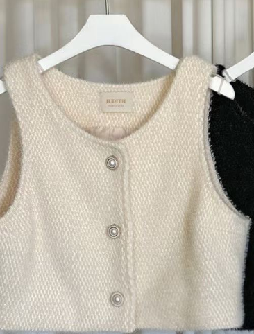 GISELE韓國直郵㊣女士新款人氣職業推薦真品熱賣25秋冬馬甲GISELE馬甲圖色1