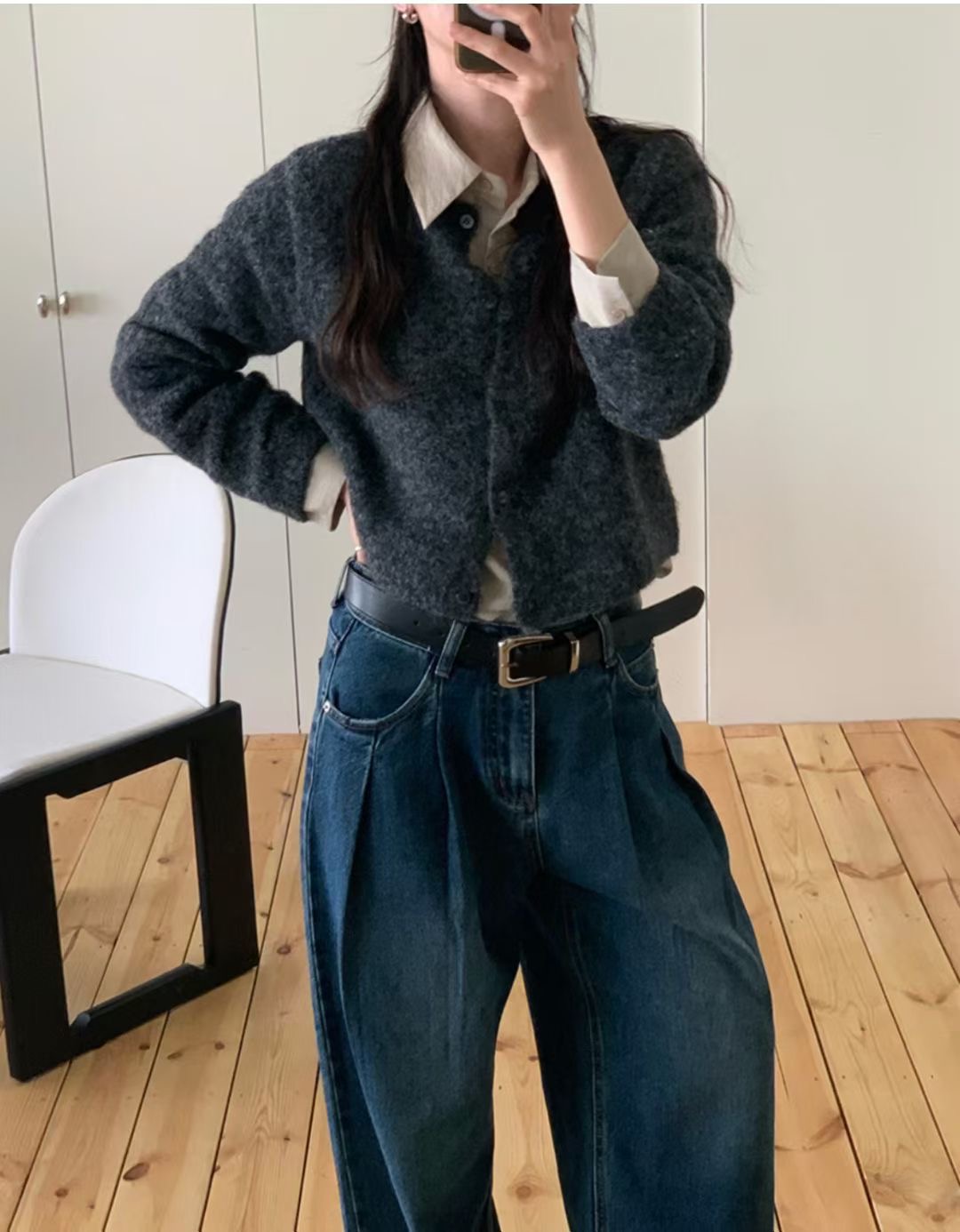 ALL OF US韓國代購㊣女裝新品人氣推薦25秋冬針織衫不含內搭ALL OF US針織衫圖色2