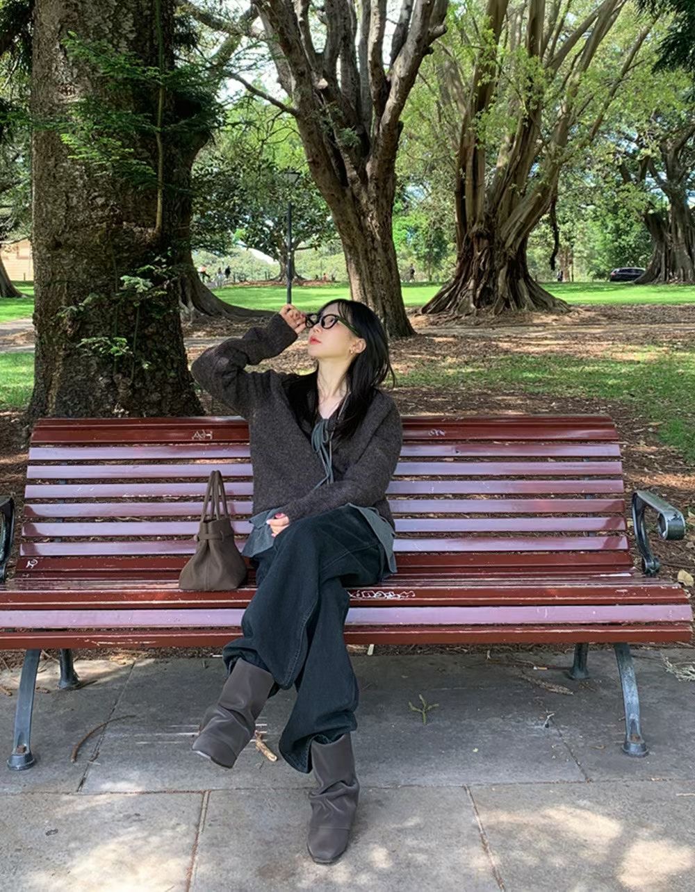 ALL OF US韓國直郵㊣女裝新品職業休閑熱賣針織衫不含脖帶ALL OF US針織衫