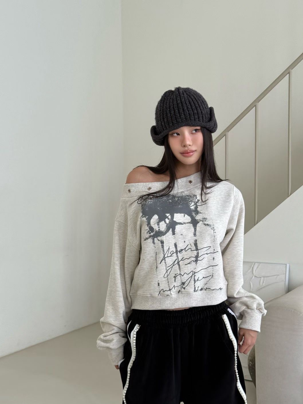 GISELE東大門㊣直郵女裝新品真品人氣時尚職業休閑熱賣衛衣GISELE衛衣圖色1