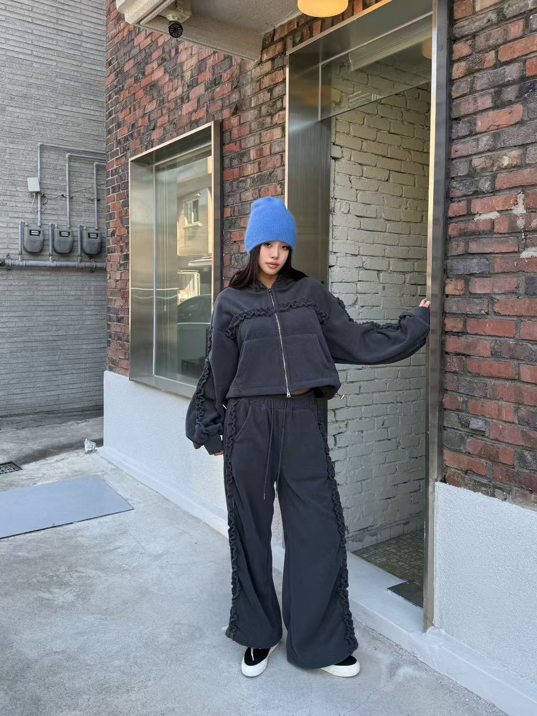 GISELE東大門㊣實拍女裝新品時尚休閑熱賣推薦真品人氣休閑褲GISELE休閑褲圖色3