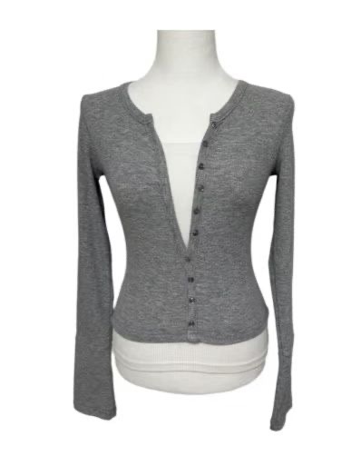 HIDDENHILLS東大門㊣代購女裝新款25秋冬熱賣職業時尚長袖T恤HIDDENHILLS長袖T恤圖色2