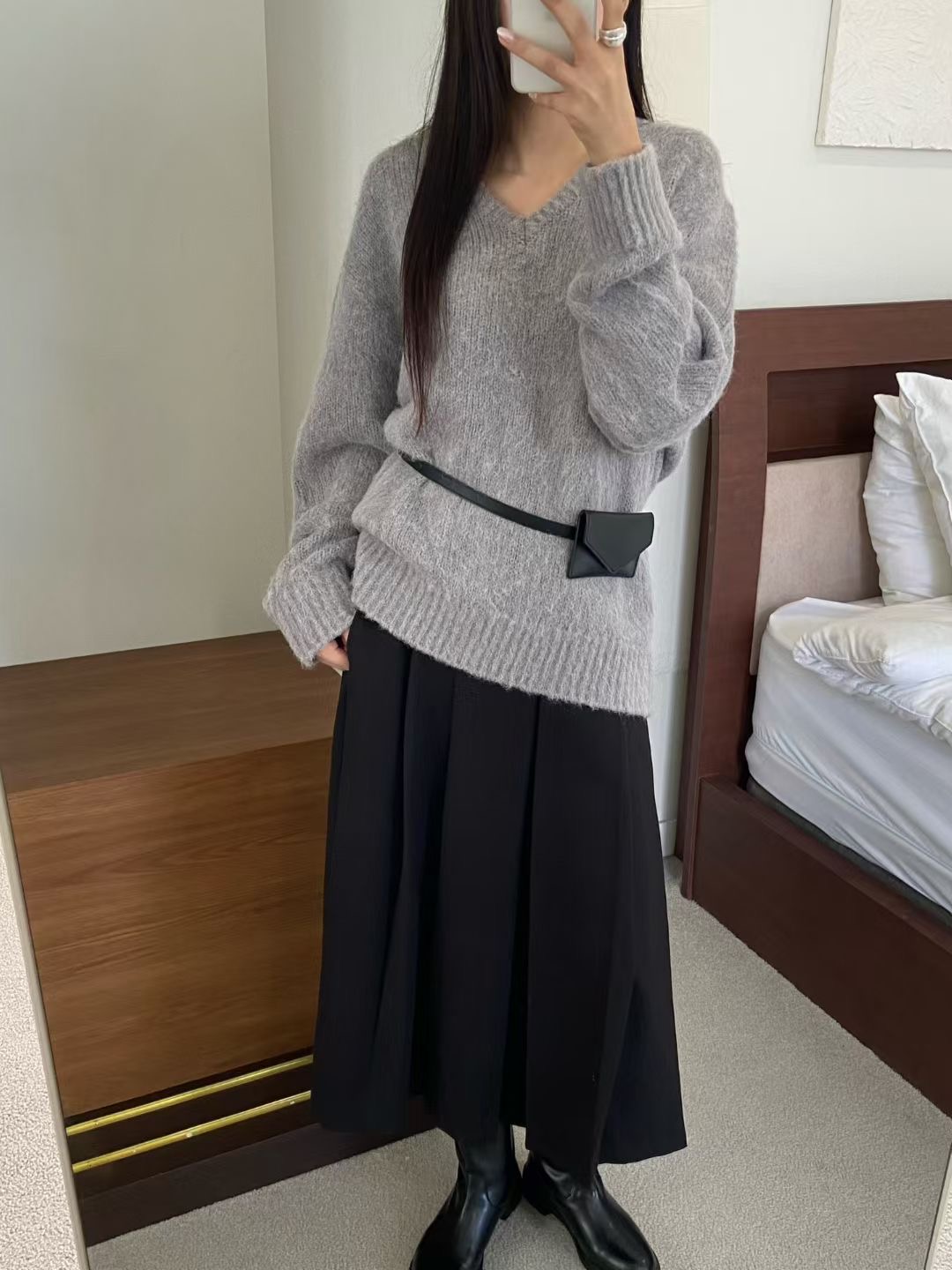 ALL OF US東大門㊣直郵女士新品時尚熱賣真品推薦休閑長裙ALL OF US長裙