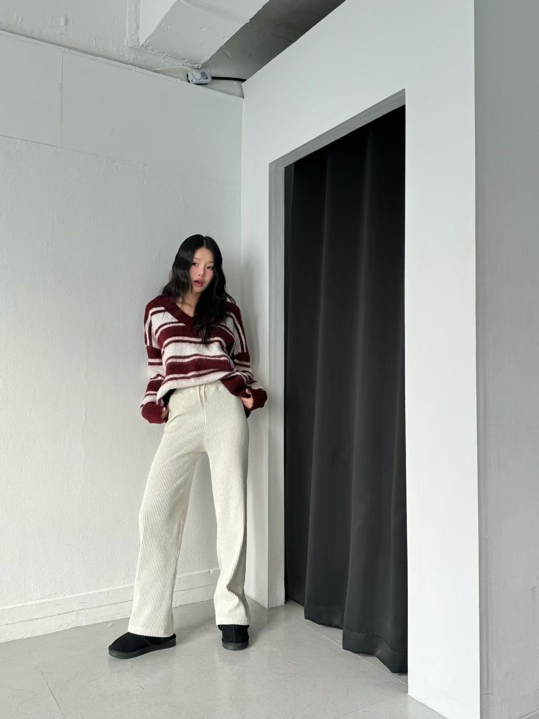 GISELE韓國直郵㊣女士新款熱賣推薦真品25秋冬人氣職業休閑褲GISELE休閑褲圖色4