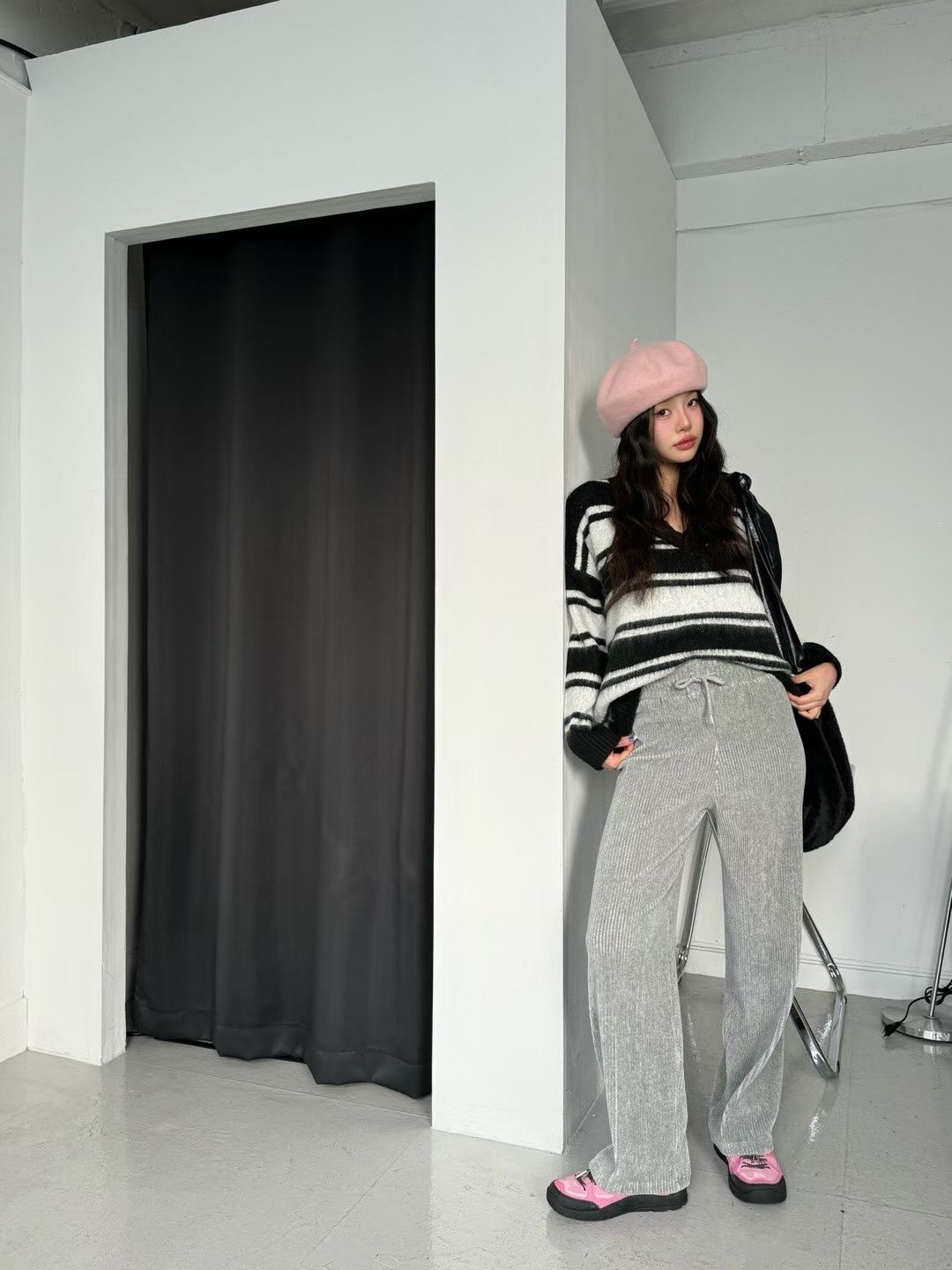 GISELE韓國直郵㊣女士新款熱賣推薦真品25秋冬人氣職業休閑褲GISELE休閑褲圖色5