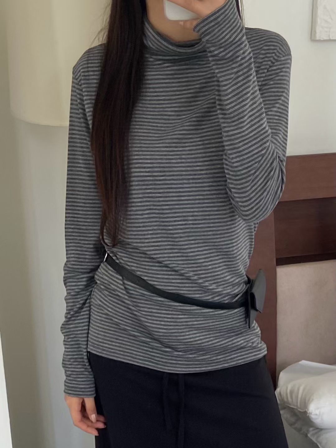 ALL OF US東大門㊣實拍女士新品推薦職業25秋冬真品長袖T恤ALL OF US長袖T恤