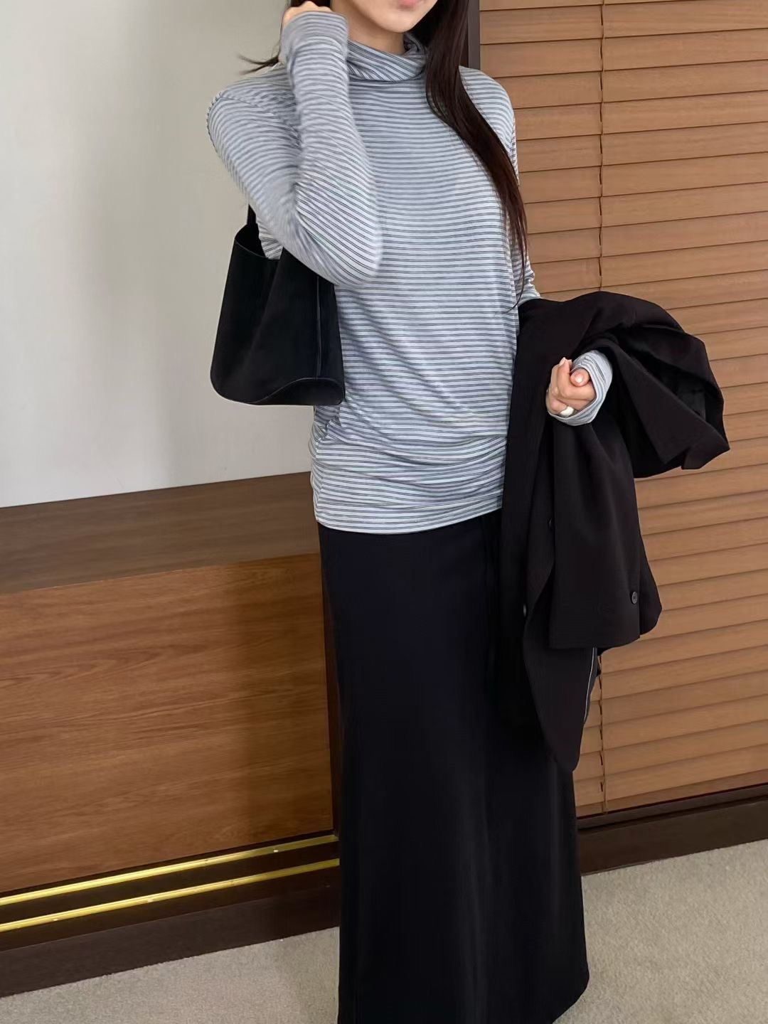 ALL OF US東大門㊣實拍女士新品推薦職業25秋冬真品長袖T恤ALL OF US長袖T恤