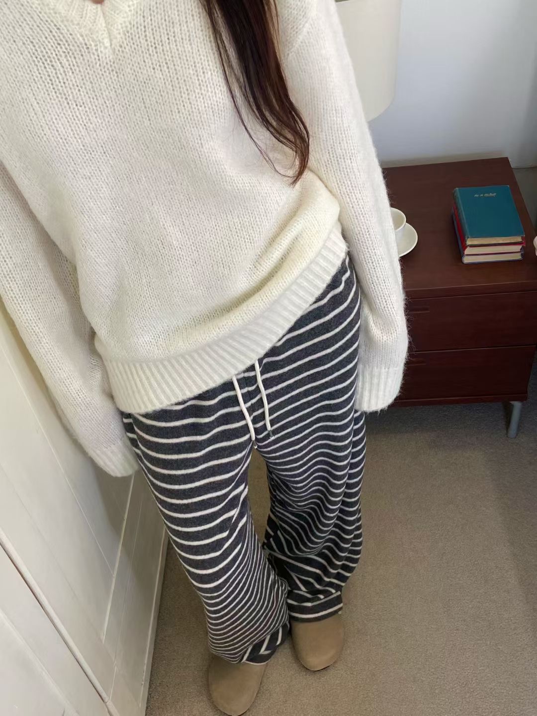 ALL OF US韓國直郵㊣女裝新款職業推薦25秋冬熱賣時尚休閑褲ALL OF US休閑褲