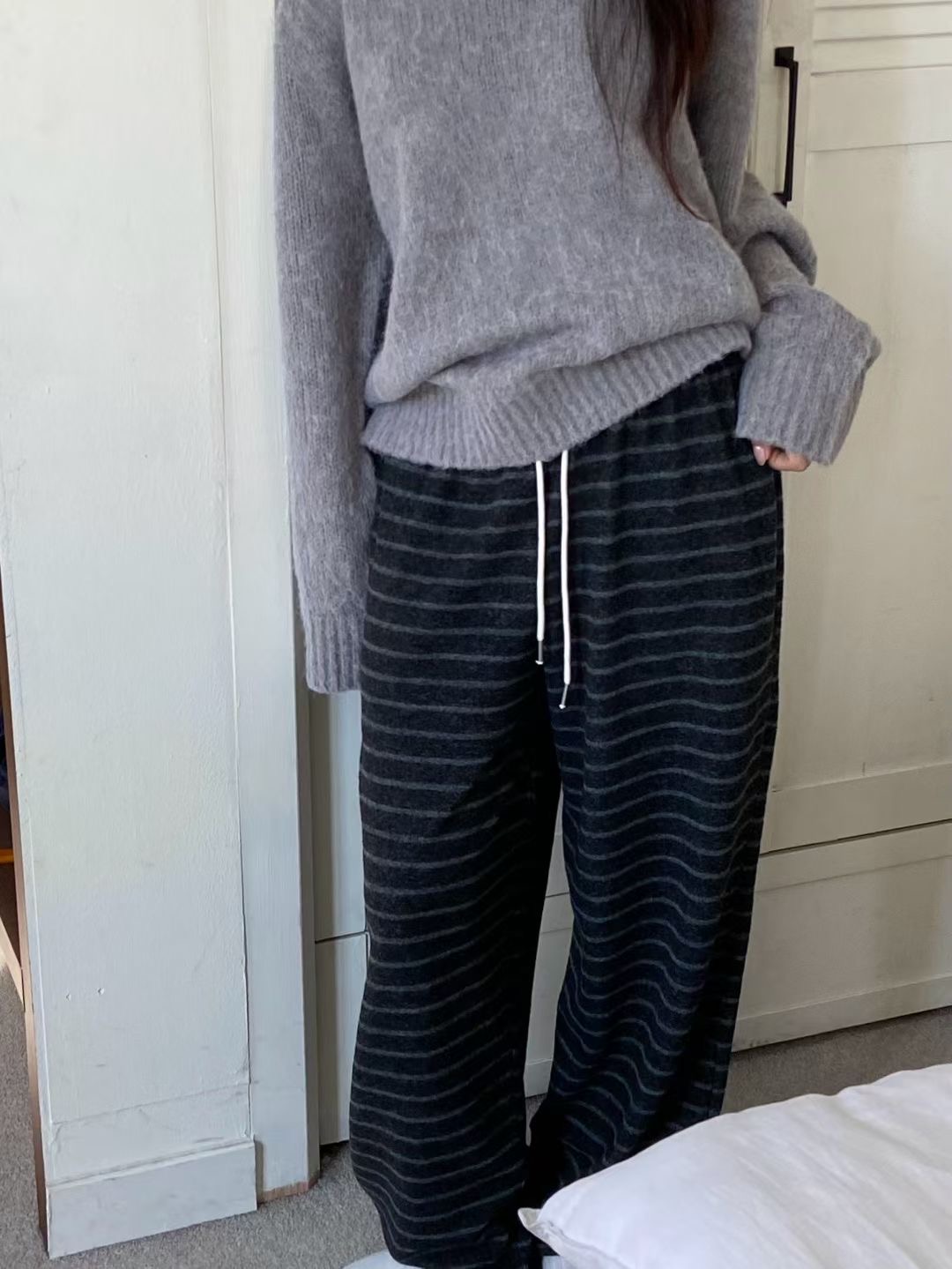 ALL OF US韓國直郵㊣女裝新款職業推薦25秋冬熱賣時尚休閑褲ALL OF US休閑褲圖色1