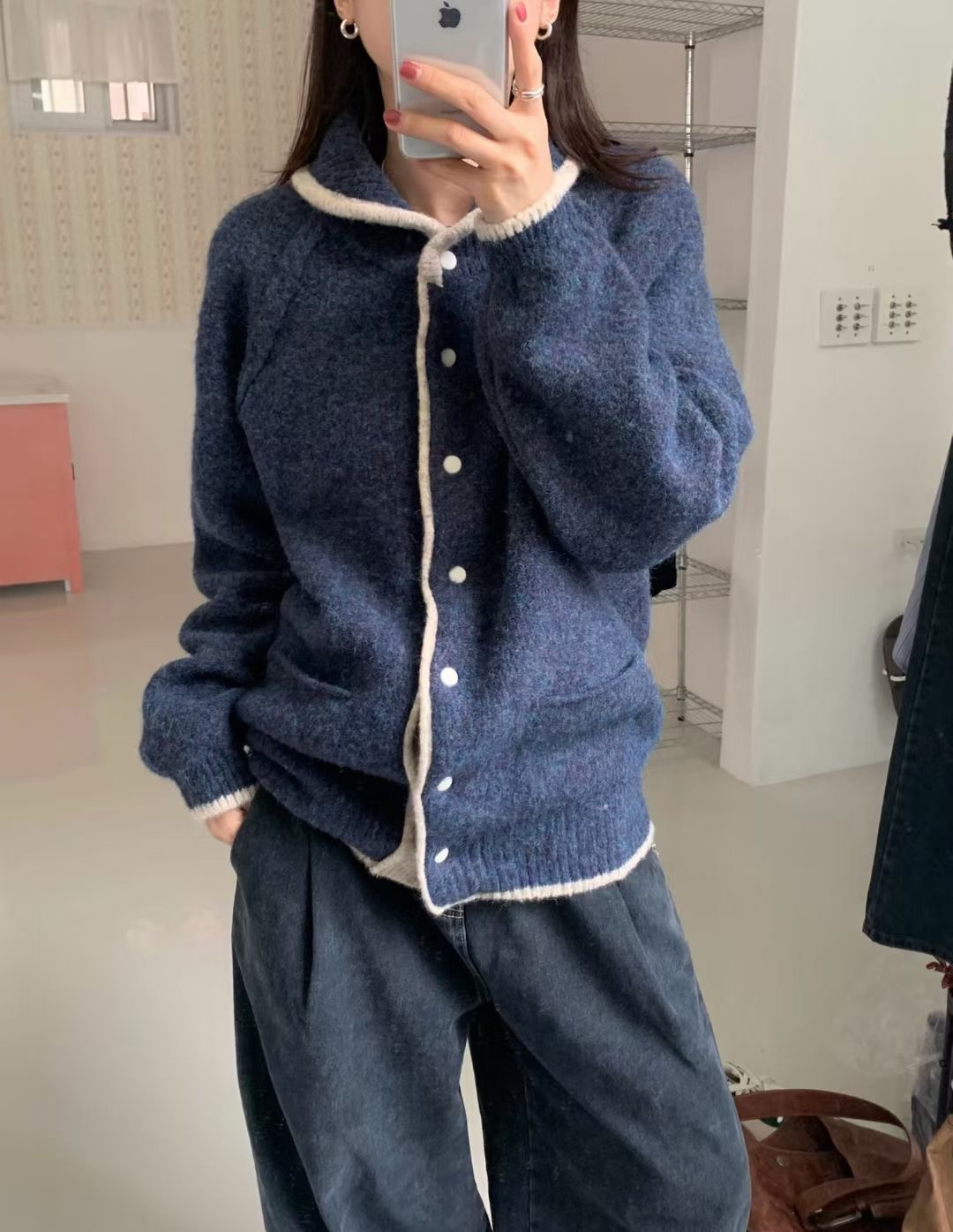 ALL OF US東大門㊣實拍女裝新品熱賣推薦時尚休閑人氣針織衫ALL OF US針織衫圖色2