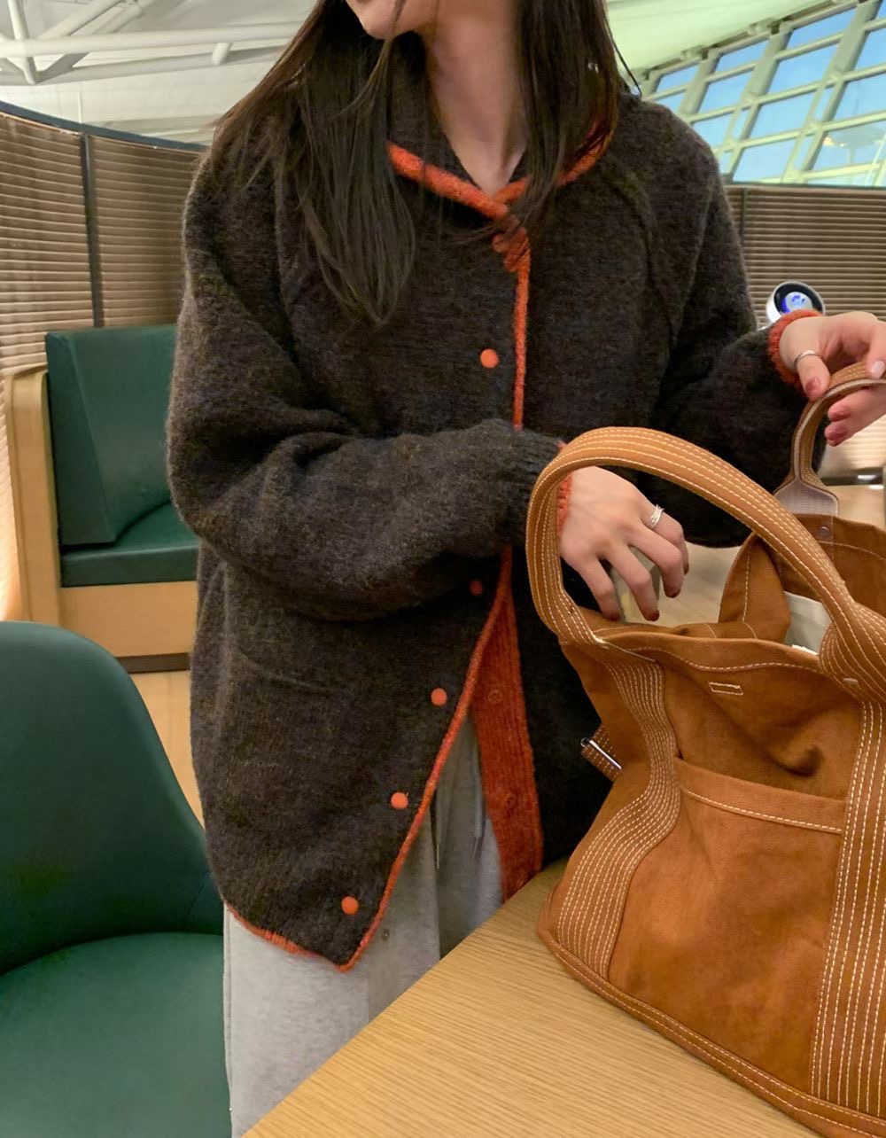 ALL OF US東大門㊣實拍女裝新品熱賣推薦時尚休閑人氣針織衫ALL OF US針織衫圖色3