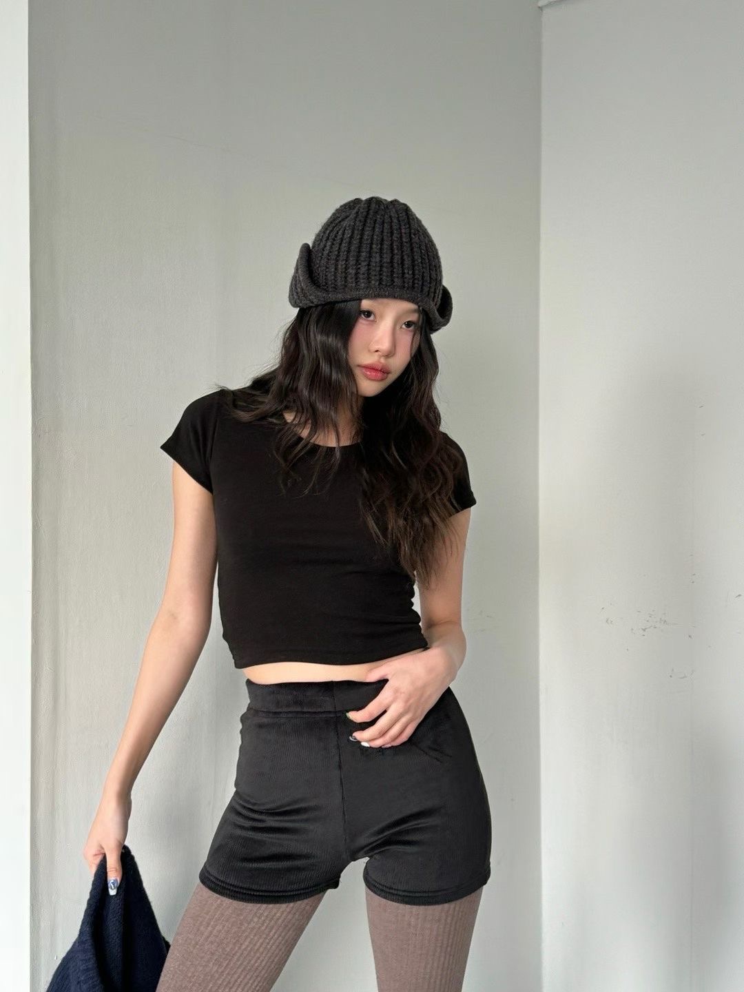 GISELE東大門㊣直郵女裝新款25秋冬熱賣推薦職業真品短褲貂皮GISELE短褲圖色3