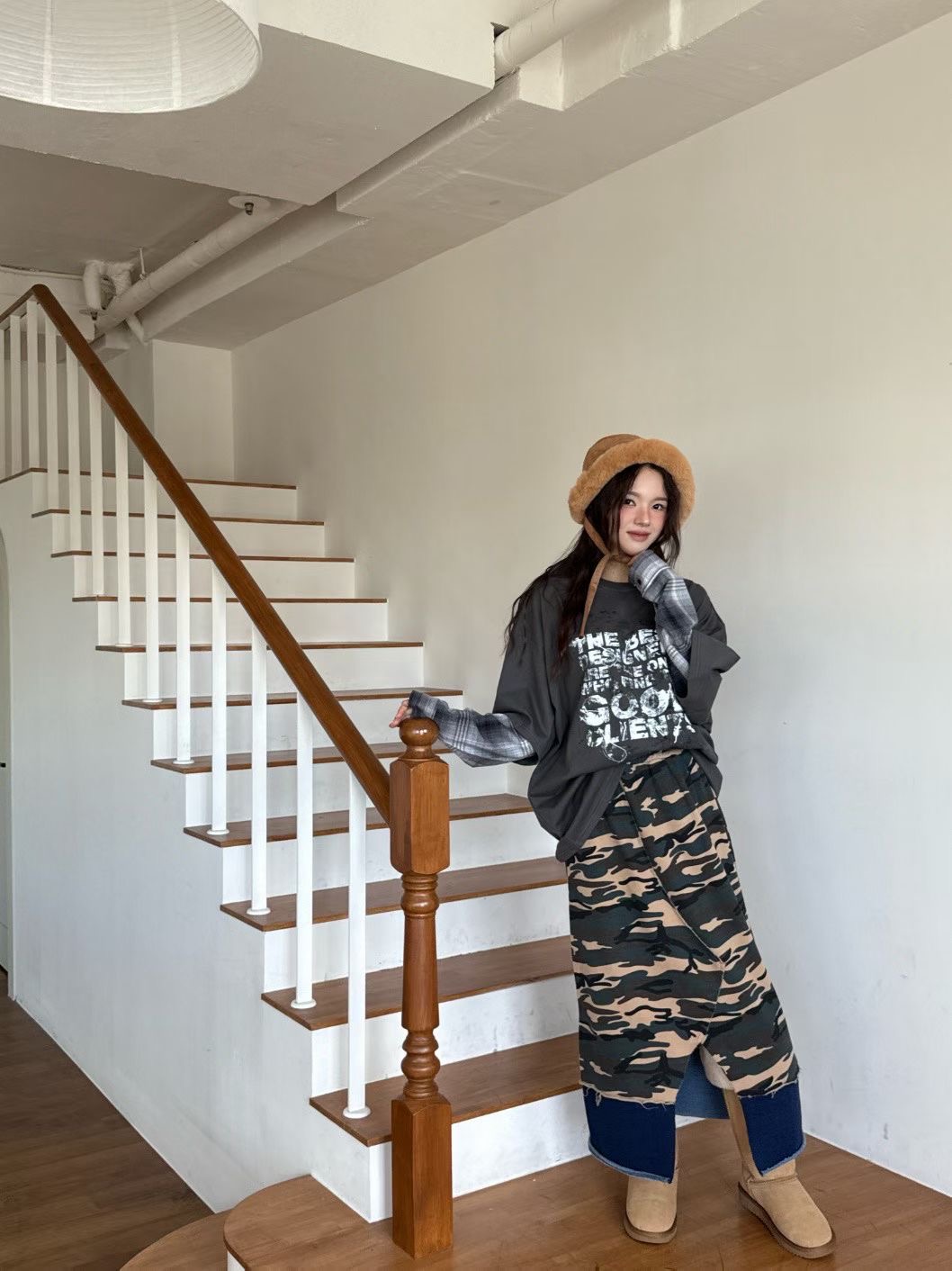 GISELE韓國直郵㊣女士新品職業時尚推薦休閑25秋冬真品長裙GISELE長裙圖色2