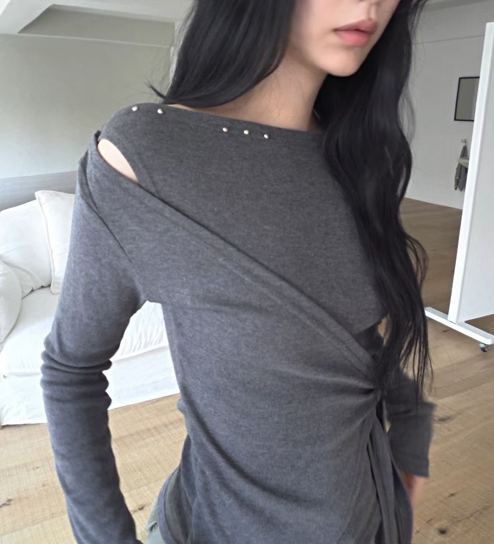 HIDDENHILLS東大門㊣直郵女裝新款熱賣休閑推薦時尚長袖T恤HIDDENHILLS長袖T恤