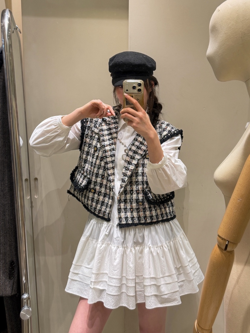 81 MARKET-L東大門㊣直郵女裝新款時尚休閑推薦25秋冬馬甲81 MARKET-L馬甲