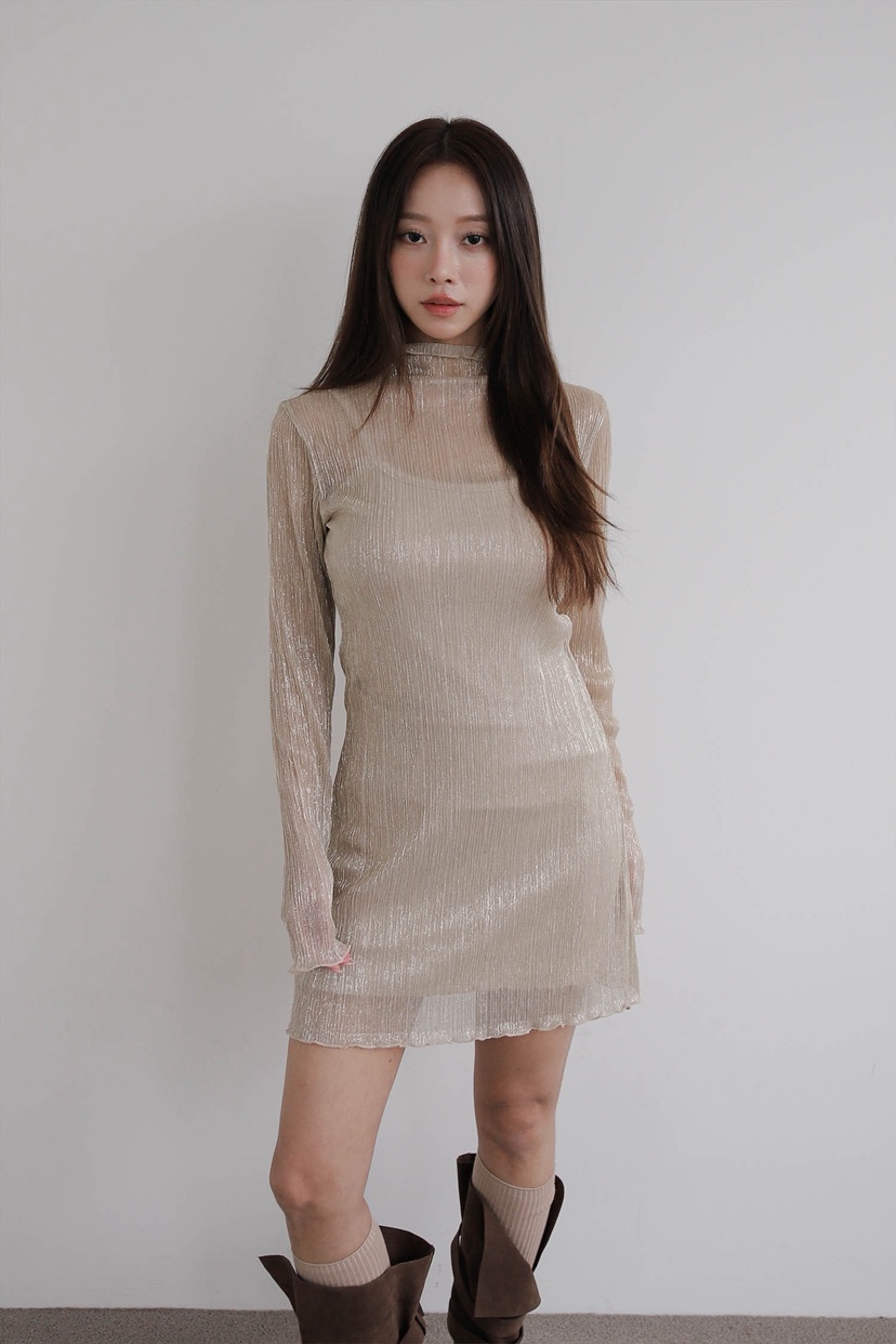 SLIT東大門㊣代購女裝新款25秋冬職業人氣休閑熱賣真品連衣裙SLIT連衣裙圖色1