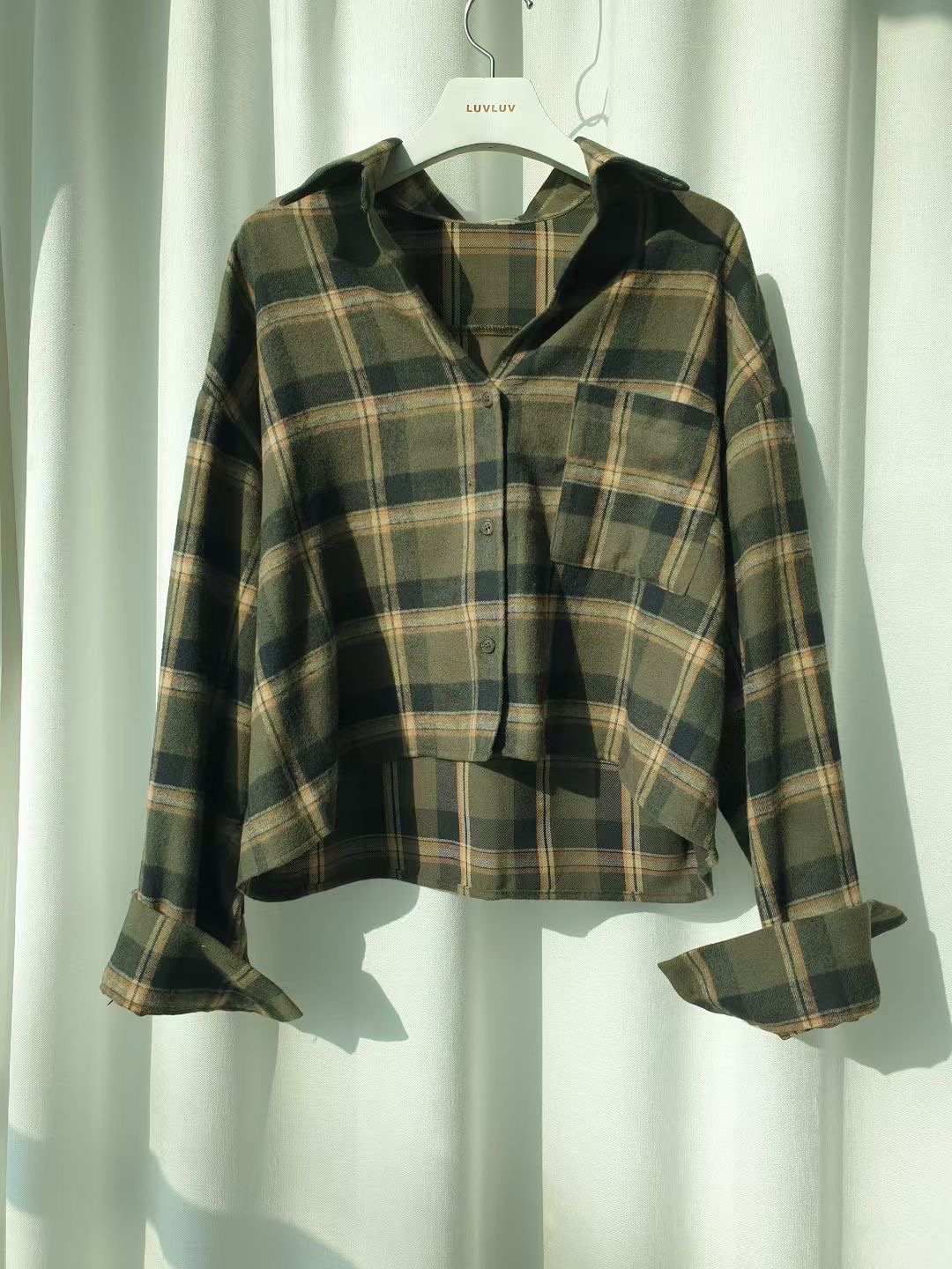 LUVLUV-럽럽-OT韓國直郵㊣女士新款時尚真品25秋冬襯衫蕾絲衫LUVLUV-럽럽-OT襯衫/蕾絲衫圖色1