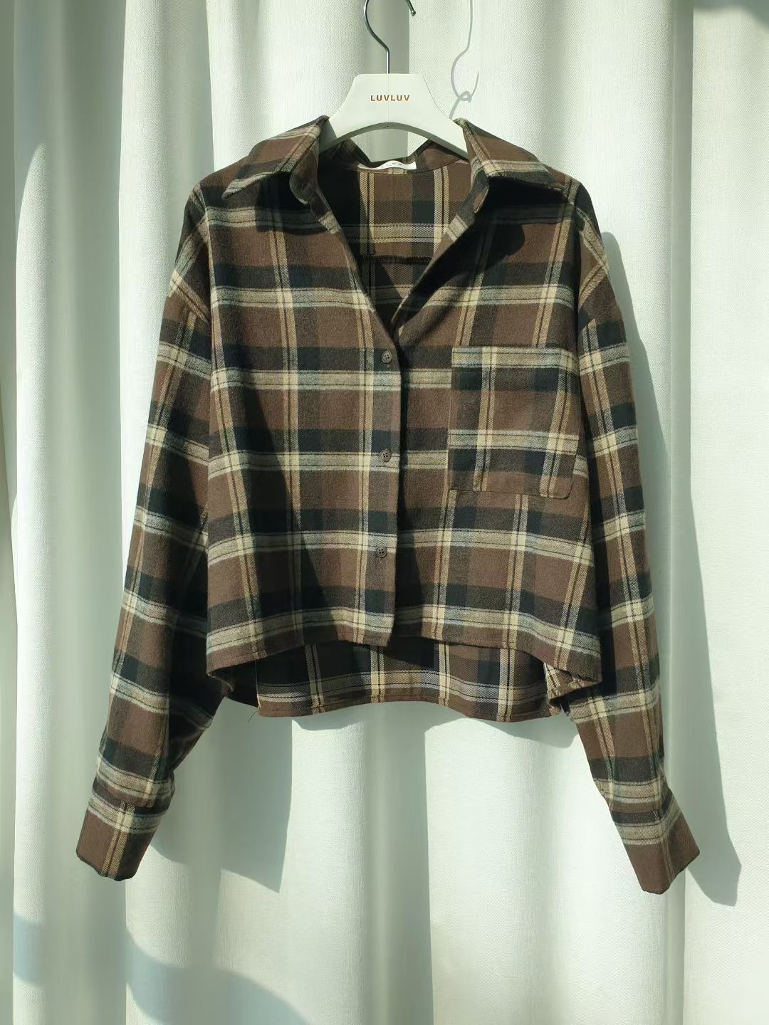 LUVLUV-럽럽-OT韓國直郵㊣女士新款時尚真品25秋冬襯衫蕾絲衫LUVLUV-럽럽-OT襯衫/蕾絲衫圖色2