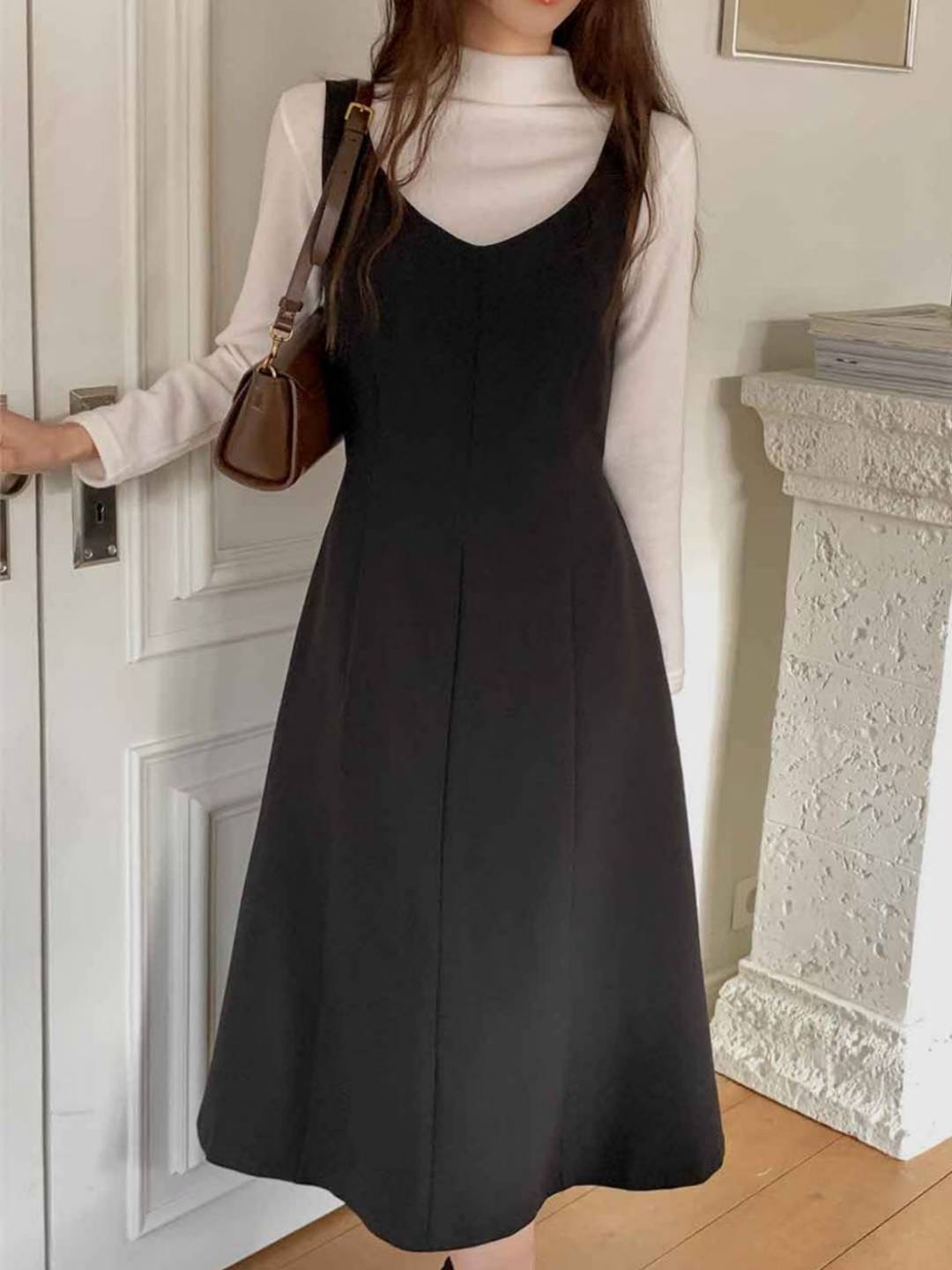 ON-NI-언니-T東大門㊣直郵女士新品人氣推薦連衣裙不含內搭ON-NI連衣裙圖色1