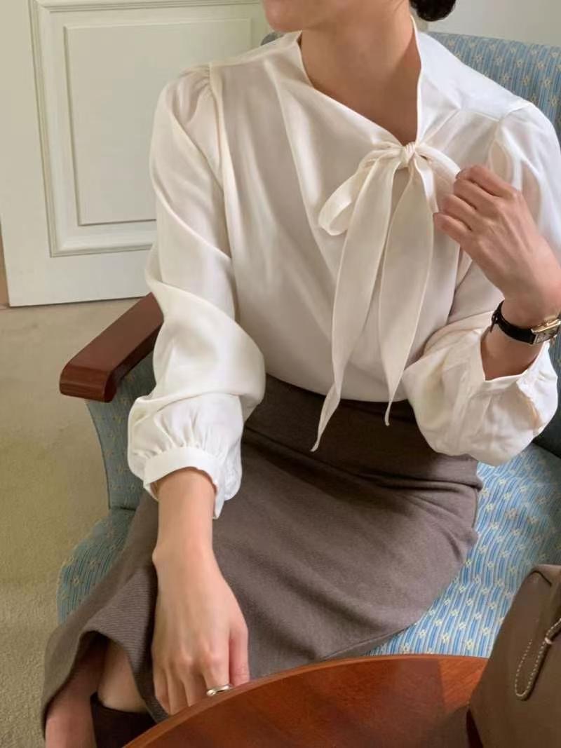 ON-NI-언니-T東大門㊣直郵女裝新款熱賣時尚人氣襯衫蕾絲衫ON-NI襯衫/蕾絲衫圖色1