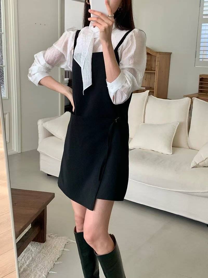 ON-NI-언니-T東大門㊣代購女士新品時尚25秋冬連衣裙不含內搭ON-NI連衣裙圖色1