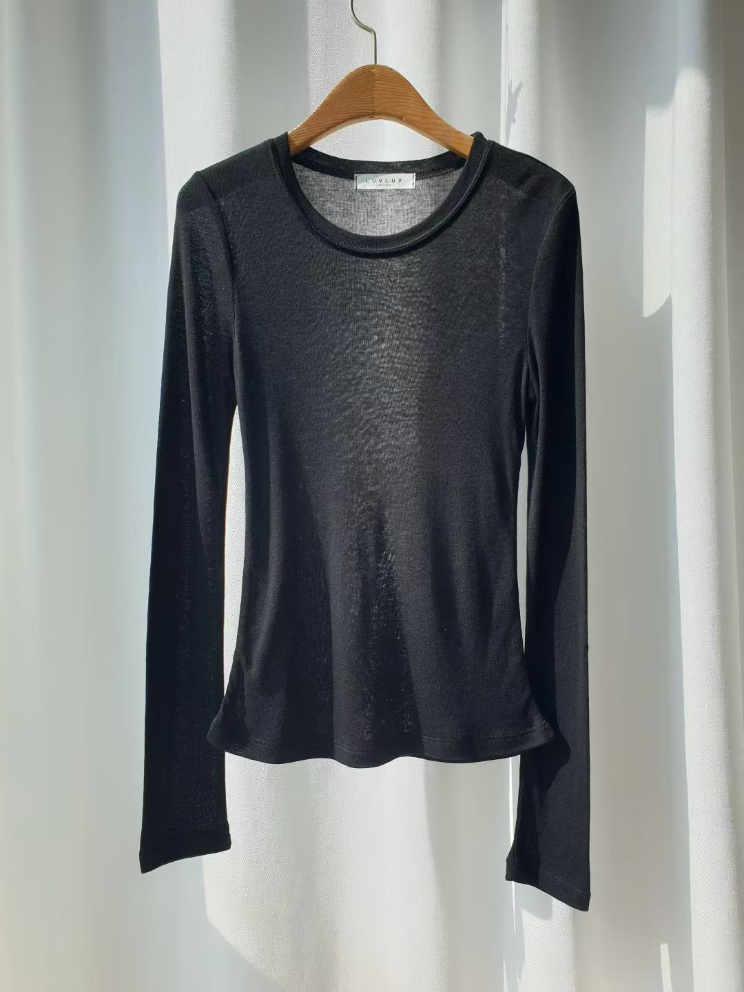 LUVLUV-럽럽-OT東大門㊣直郵女士新款真品休閑人氣長袖T恤LUVLUV-럽럽-OT長袖T恤圖色3