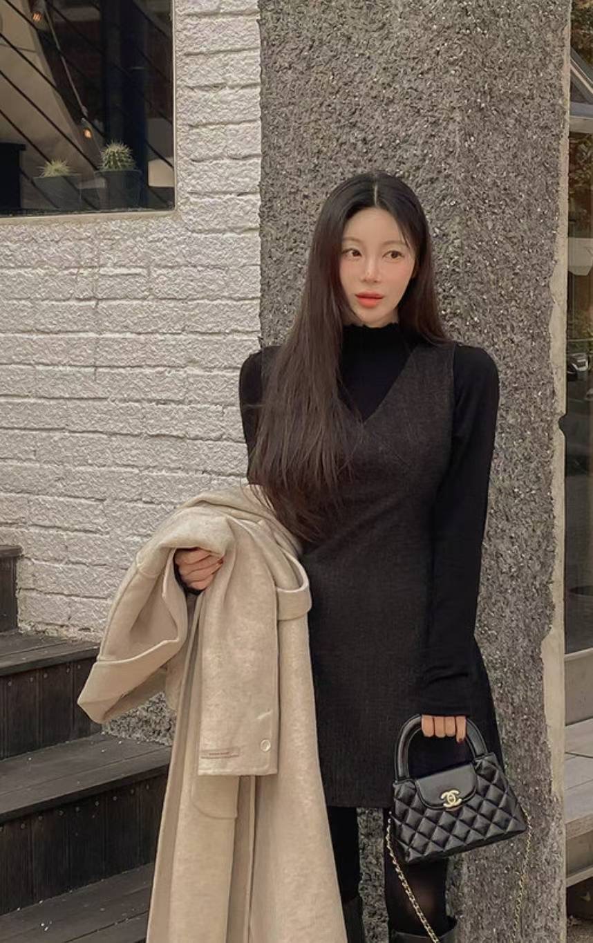 ON-NI-언니-T韓國直郵㊣女裝新品休閑推薦時尚職業連衣裙ON-NI連衣裙