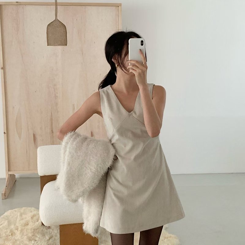 ON-NI-언니-T韓國直郵㊣女裝新品休閑推薦時尚職業連衣裙ON-NI連衣裙圖色1