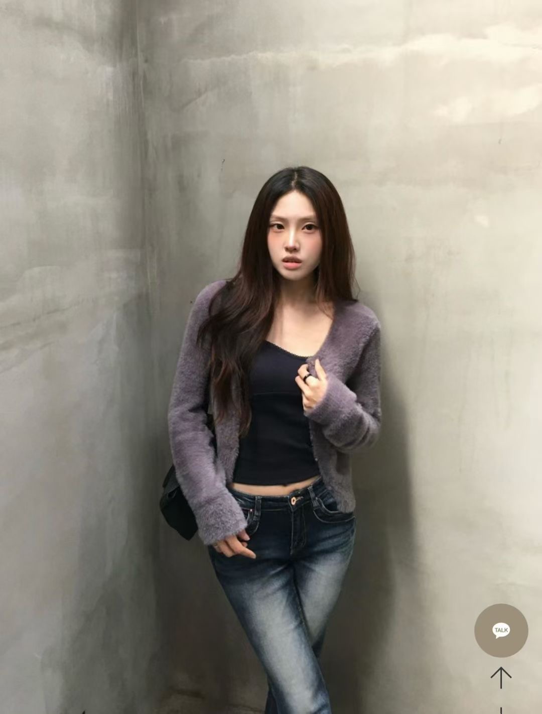 UNSANE韓國代購㊣女裝新品時尚休閑推薦職業25秋冬針織衫兔子UNSANE針織衫圖色3