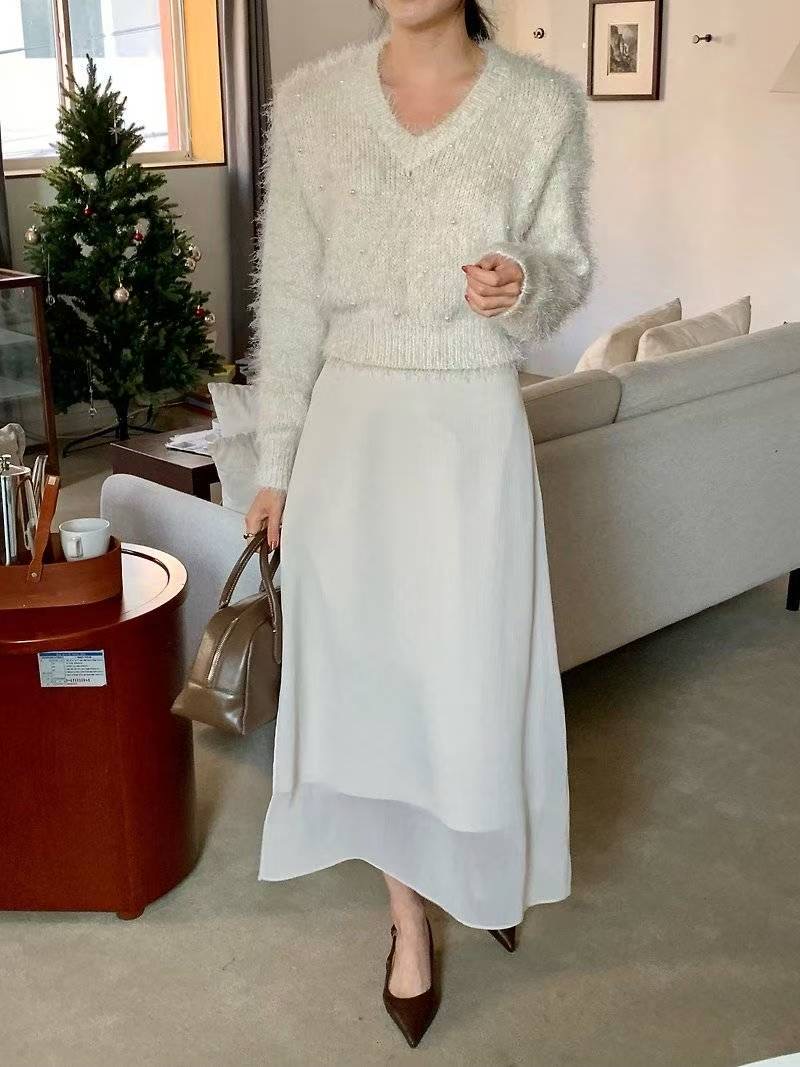 ON-NI-언니-T韓國直郵㊣女士新品職業熱賣25秋冬人氣長裙ON-NI長裙圖色2