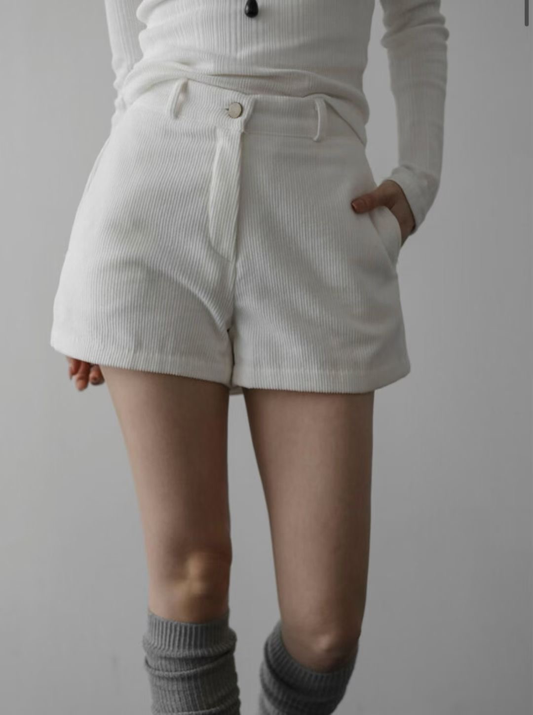 UNSANE韓國直郵㊣女裝新品休閑25秋冬時尚熱賣職業推薦短褲UNSANE短褲