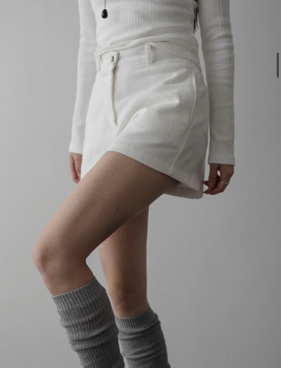 UNSANE韓國直郵㊣女裝新品休閑25秋冬時尚熱賣職業推薦短褲UNSANE短褲