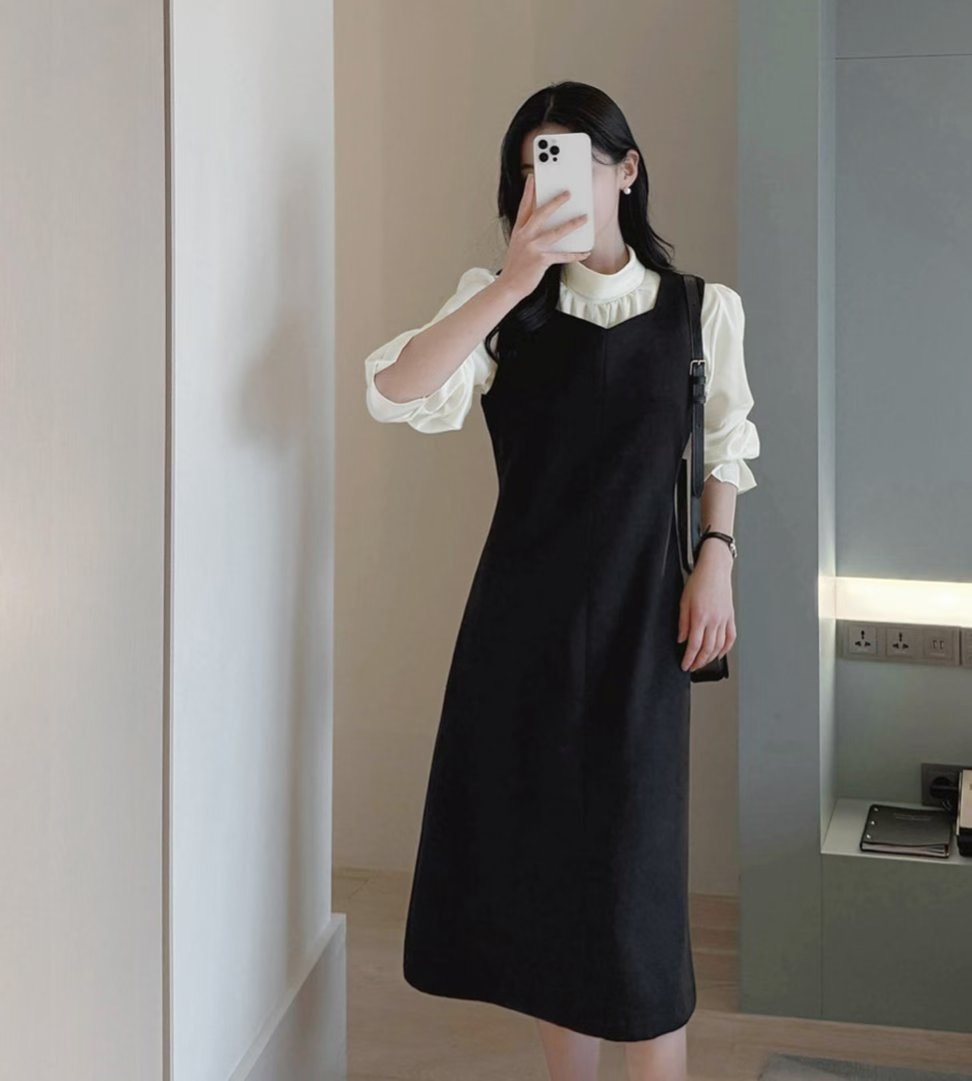 ON-NI-언니-T東大門㊣直郵女裝新品熱賣人氣連衣裙不含內搭ON-NI連衣裙圖色1