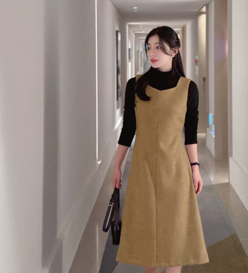 ON-NI-언니-T東大門㊣直郵女裝新品熱賣人氣連衣裙不含內搭ON-NI連衣裙圖色2