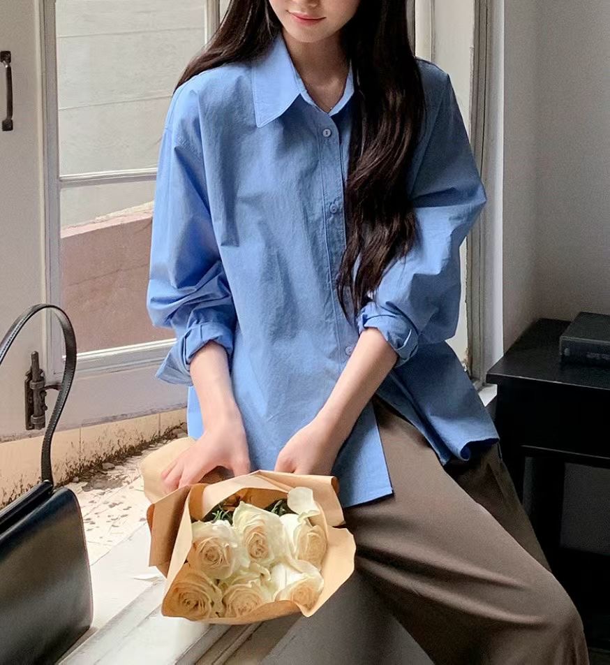 LUVLUV-럽럽-OT東大門㊣直郵女士新品職業推薦襯衫蕾絲衫LUVLUV-럽럽-OT襯衫/蕾絲衫