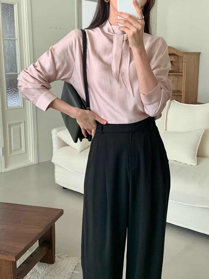 ON-NI-언니-T東大門㊣實拍女裝新品真品時尚熱賣襯衫蕾絲衫ON-NI襯衫/蕾絲衫圖色2