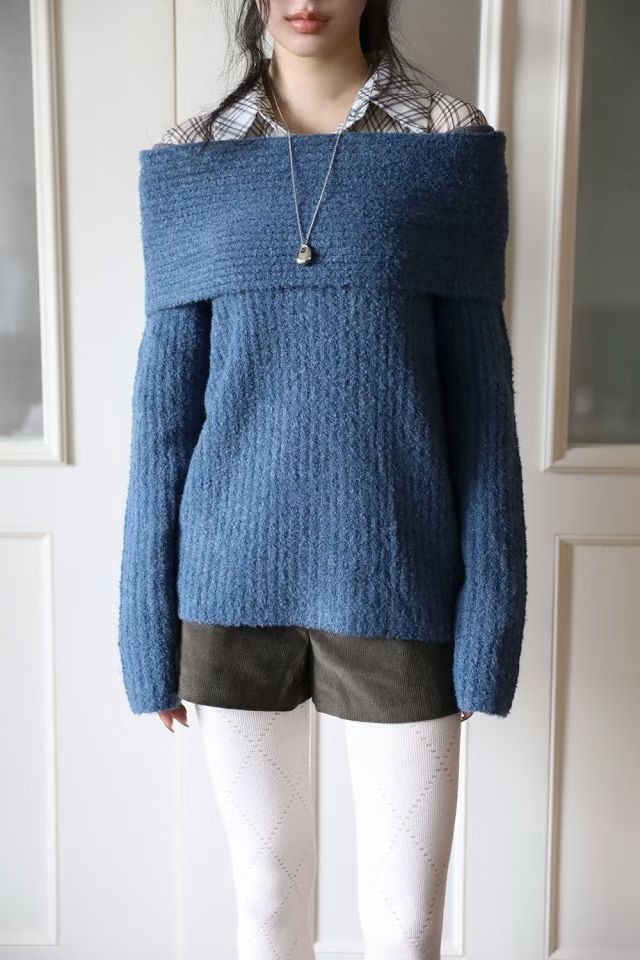 UNSANE韓國直郵㊣女士新品人氣真品休閑時尚熱賣推薦針織衫UNSANE針織衫圖色1