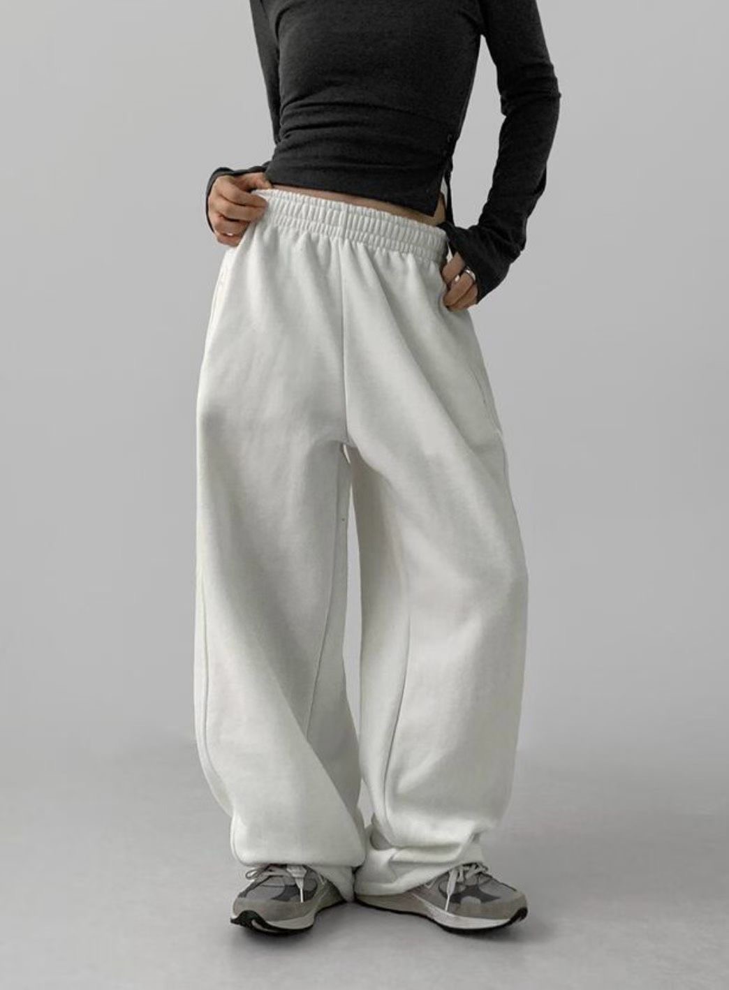 UNSANE韓國代購㊣女士新款真品25秋冬熱賣休閑人氣時尚休閑褲UNSANE休閑褲圖色1