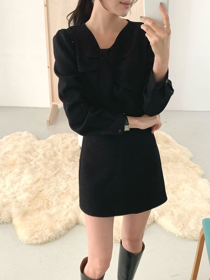 ON-NI-언니-T韓國直郵㊣女士新品時尚推薦25秋冬襯衫蕾絲衫ON-NI襯衫/蕾絲衫圖色1