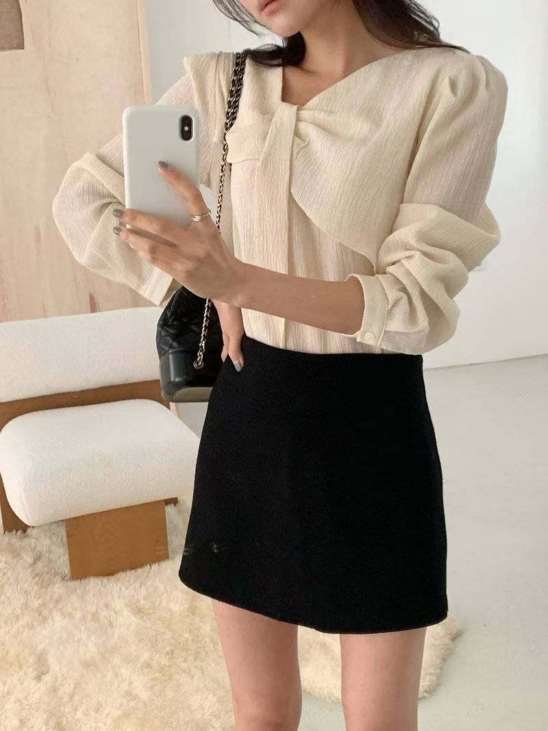 ON-NI-언니-T韓國直郵㊣女士新品時尚推薦25秋冬襯衫蕾絲衫ON-NI襯衫/蕾絲衫圖色2