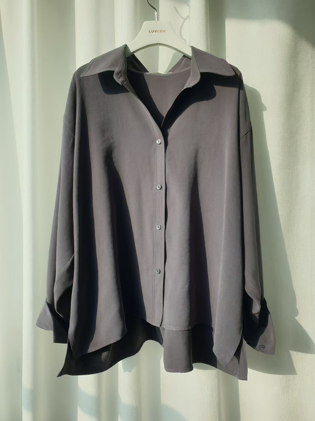 LUVLUV-럽럽-OT東大門㊣直郵女士新品推薦休閑襯衫蕾絲衫LUVLUV-럽럽-OT襯衫/蕾絲衫圖色3