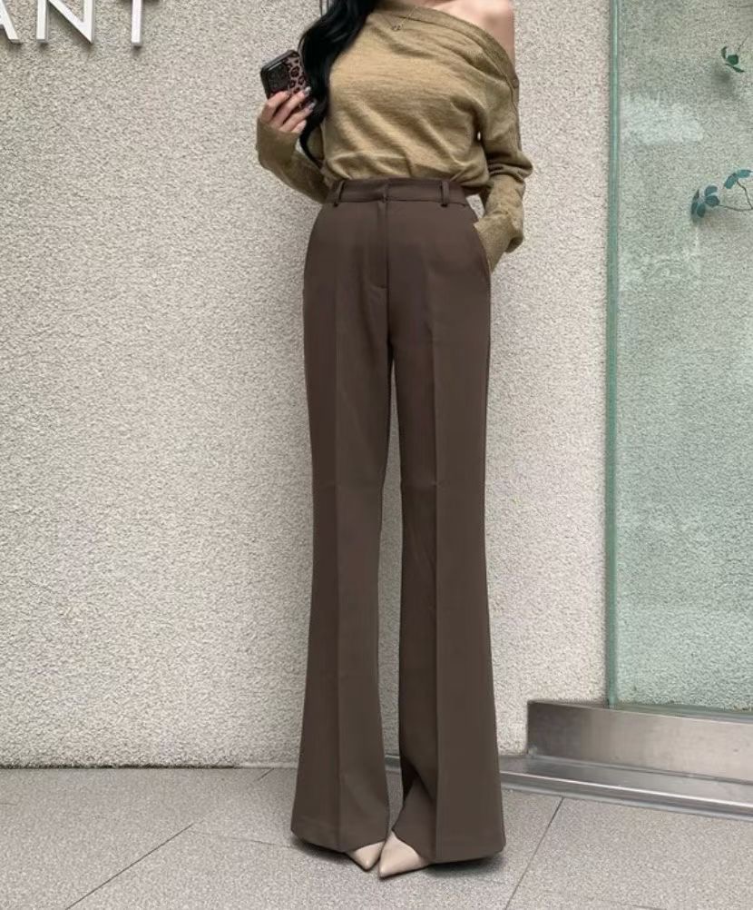 LUVLUV-럽럽-OT韓國直郵㊣女裝新款真品25秋冬熱賣休閑褲LUVLUV-럽럽-OT休閑褲圖色2