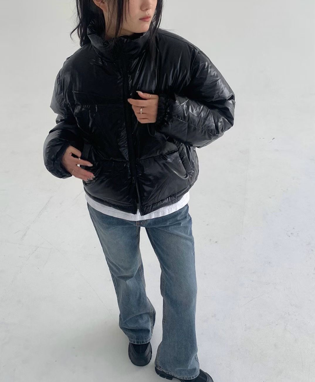 UNSANE東大門㊣代購女士新款真品職業時尚推薦25秋冬短款羽絨服UNSANE短款羽絨服