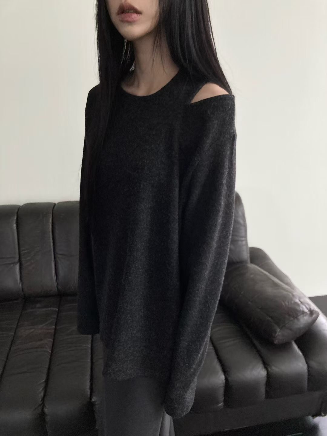 UNSANE東大門㊣直郵女裝新品推薦職業25秋冬時尚熱賣長袖T恤UNSANE長袖T恤