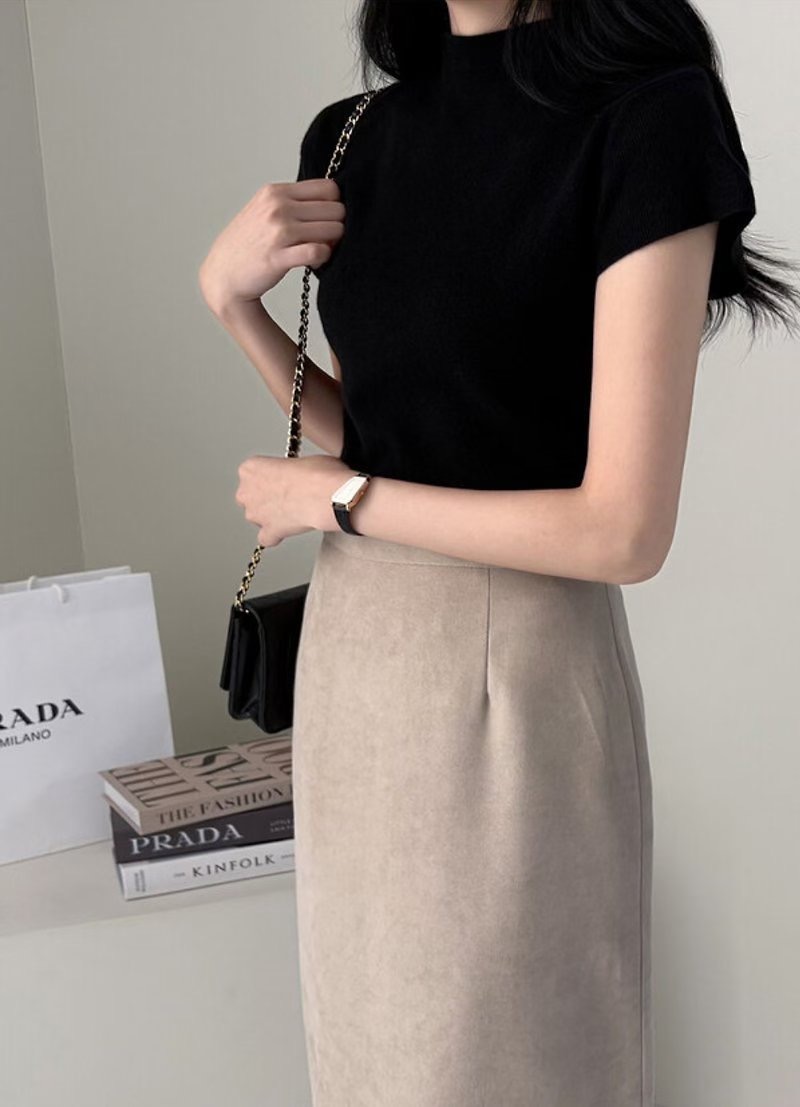 ON-NI-언니-T東大門㊣實拍女裝新款職業人氣真品25秋冬T恤ON-NIT恤圖色1