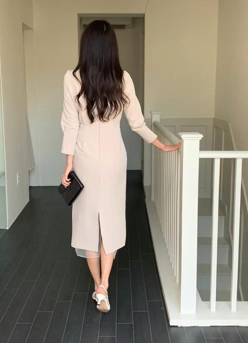 ON-NI-언니-T韓國代購㊣女士新品真品職業休閑推薦連衣裙ON-NI連衣裙