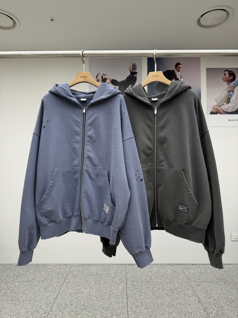 MADE-P韓國代購㊣女裝新款25秋冬真品人氣職業夾克連帽拉鏈衫MADE-P夾克