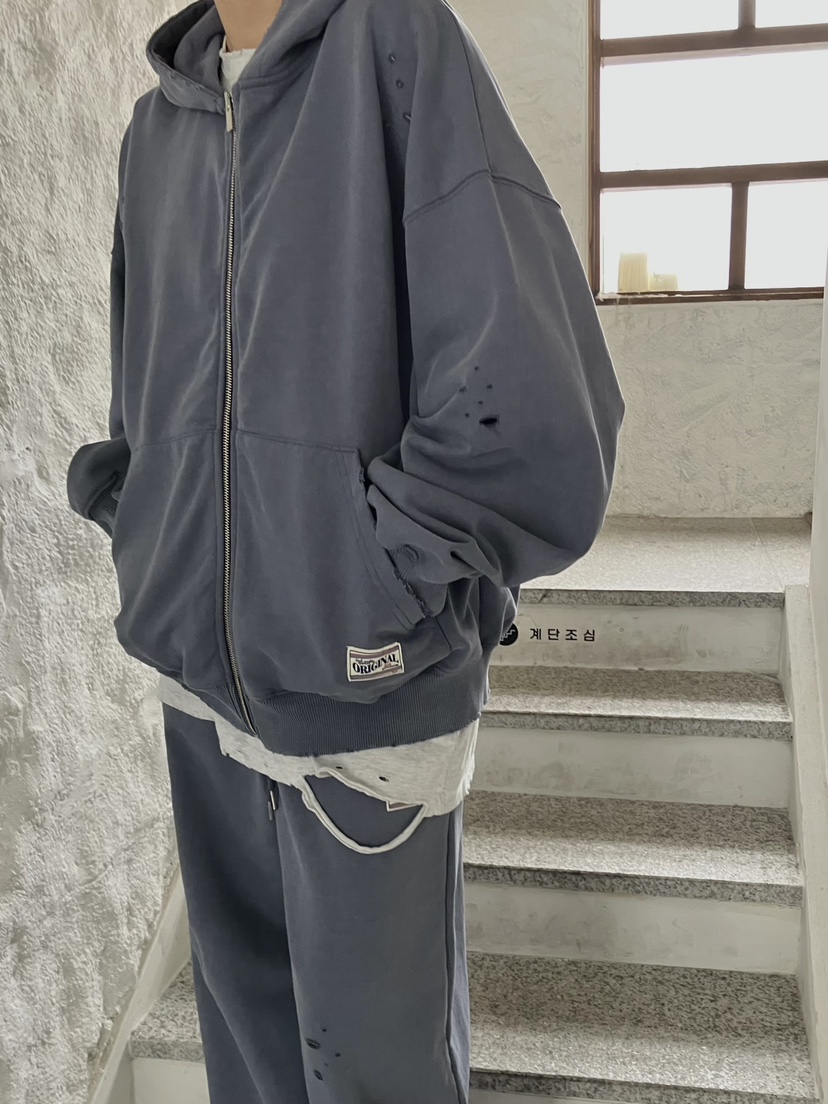 MADE-P韓國代購㊣女裝新款25秋冬真品人氣職業夾克連帽拉鏈衫MADE-P夾克